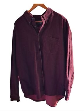 Eddie Bauer Mens Herringbone Corduroy Shirt Jacket